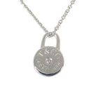 Tiffany & Co 925 Diamond Lock Pendant