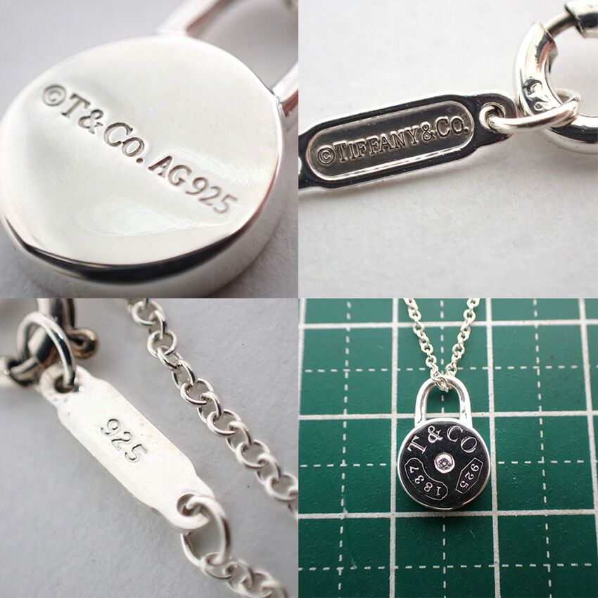 Tiffany & Co 925 Diamond Lock Pendant — view 9