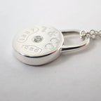 Tiffany & Co 925 Diamond Lock Pendant — view 8