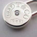 Tiffany & Co 925 Diamond Lock Pendant — view 7