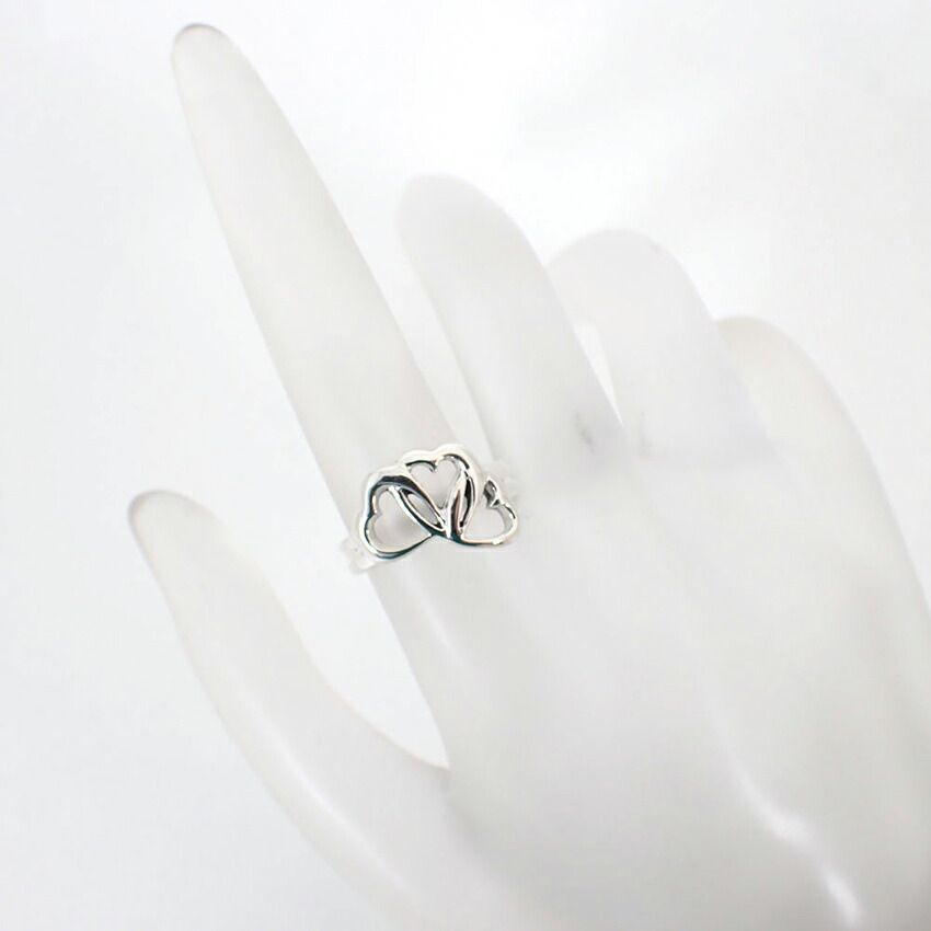 Tiffany & Co 925 Triple Heart Ring — view 4