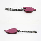 Hermes Bag Charm Heart Valentine's Day Limited Red Orange Key Holder — view 3