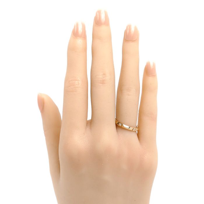 Tiffany & Co 18k Pink Gold True Band Diamond Ring — view 7