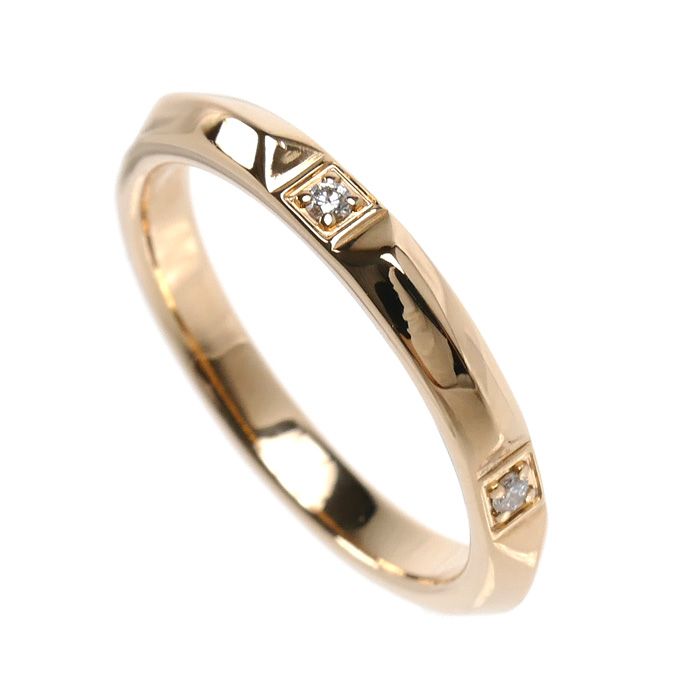 Tiffany & Co 18k Pink Gold True Band Diamond Ring — view 2