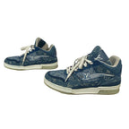 Louis Vuitton Monogram Denim LV Trainer Sneakers Blue — view 6