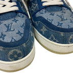Louis Vuitton Monogram Denim LV Trainer Sneakers Blue — view 5