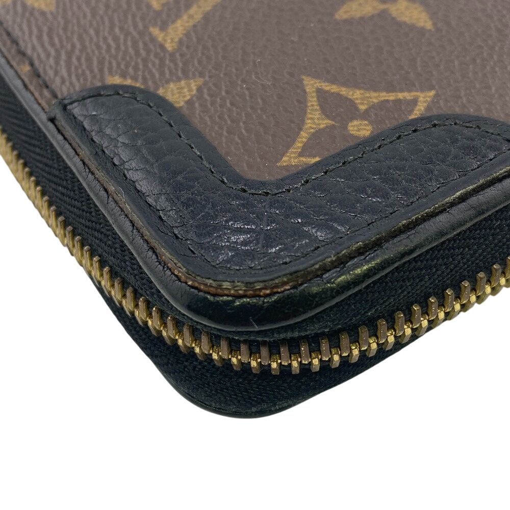 Louis Vuitton Zippy Wallet Retiro Zip Around Monogram Leather Brown — view 4