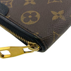 Louis Vuitton Zippy Wallet Retiro Zip Around Monogram Leather Brown — view 3