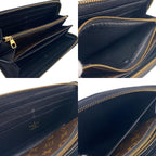 Louis Vuitton Zippy Wallet Retiro Zip Around Monogram Leather Brown — view 8