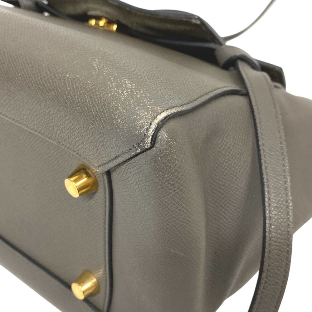 Celine Mini 2-Way Belt Bag Leather Gray — view 3