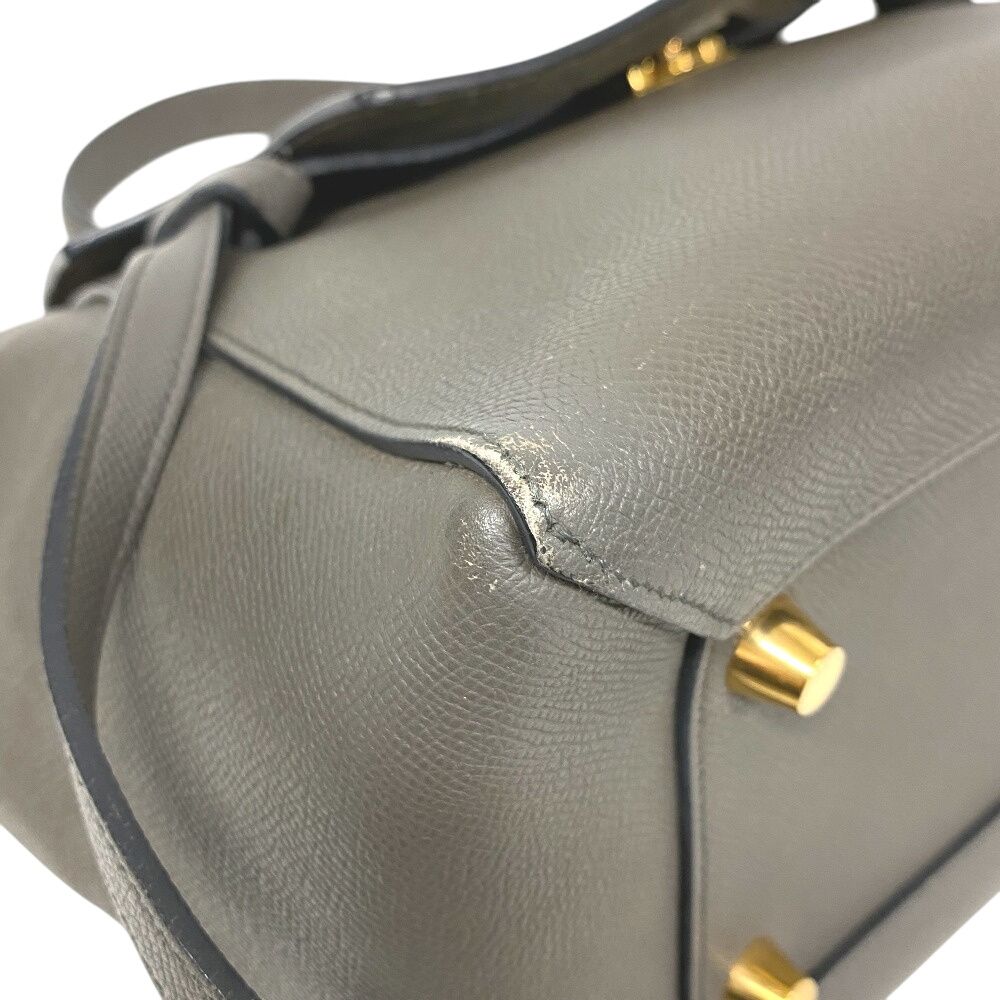 Celine Mini 2-Way Belt Bag Leather Gray — view 4