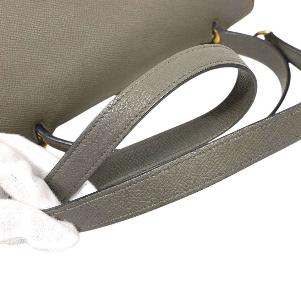 Celine Mini 2-Way Belt Bag Leather Gray — view 6
