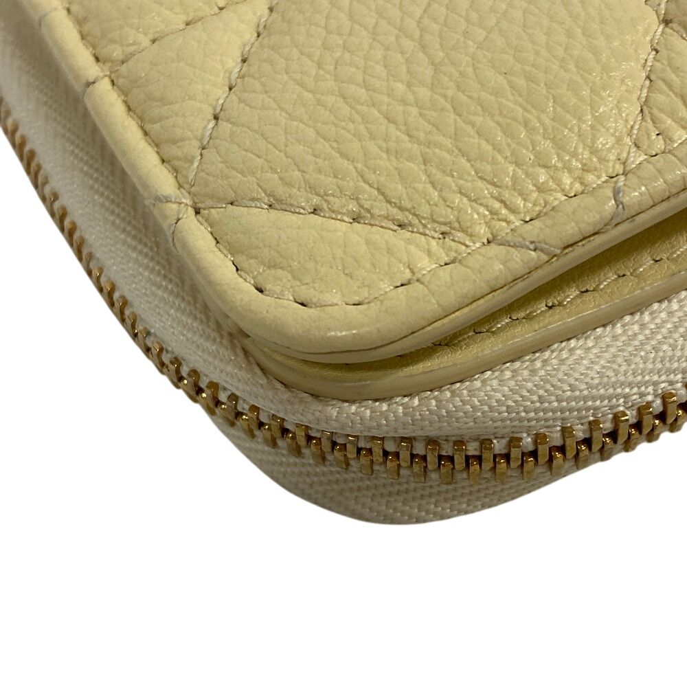 Dior Scarlet Leather Bifold Wallet Yellow — view 3