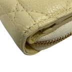 Dior Scarlet Leather Bifold Wallet Yellow — view 5
