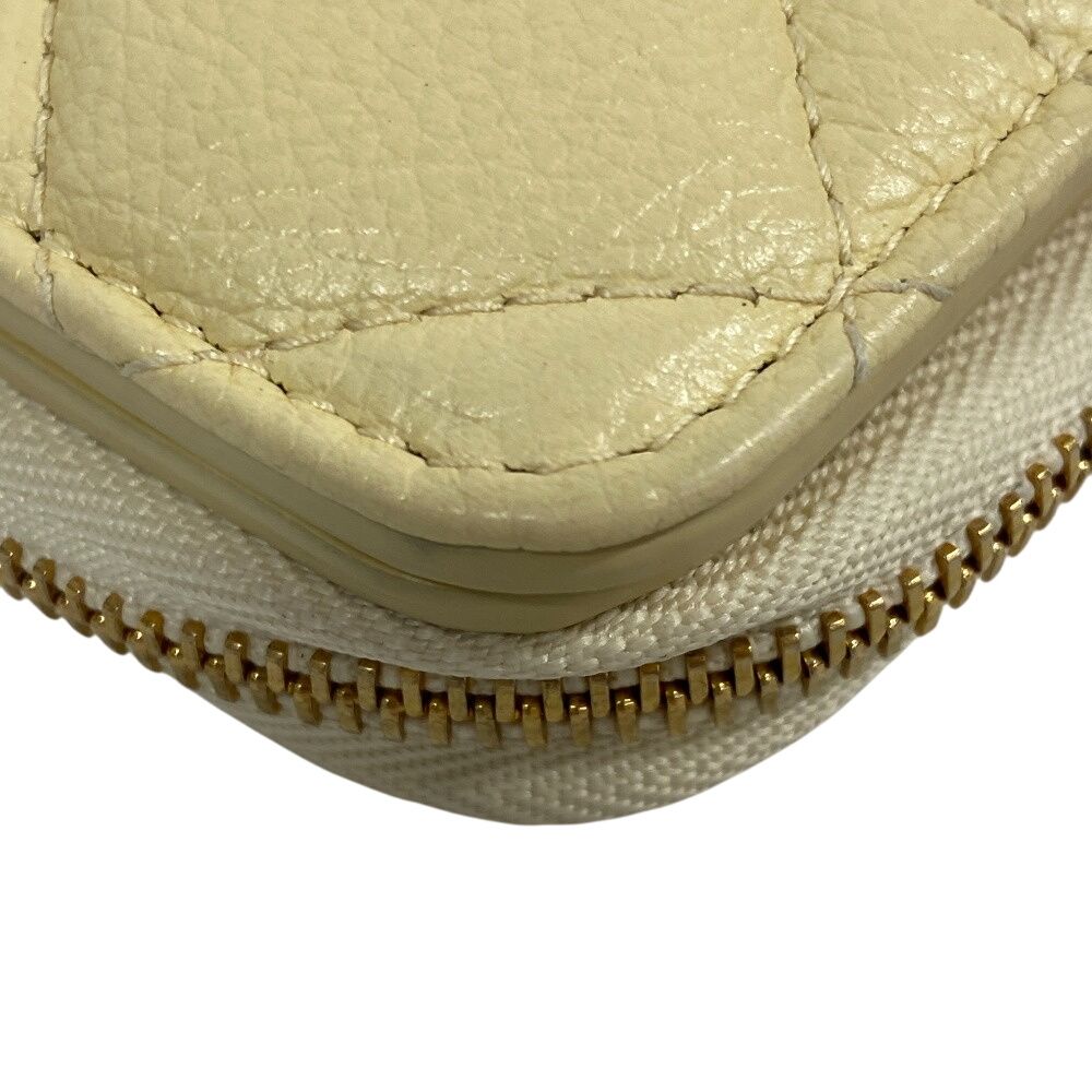 Dior Scarlet Leather Bifold Wallet Yellow — view 4