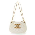 Chanel Lambskin Hobo with Gold White