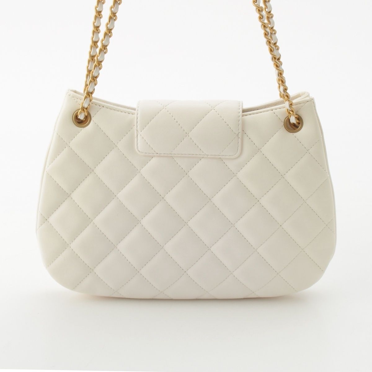 Chanel Lambskin Hobo with Gold White — view 5