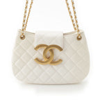 Chanel Lambskin Hobo with Gold White — view 2
