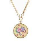Hermes Medaille Fani Ice Cream Necklace PM Gold Plated