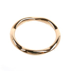 Chanel 18k Pink Gold Camellia Half Eternity Ring Diamond — view 4
