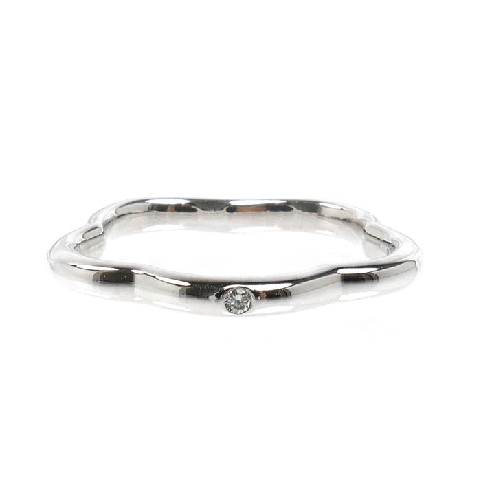 Chanel 18k White Gold Camellia Diamond Ring — view 3
