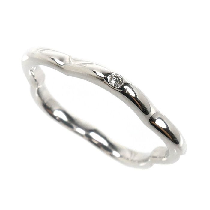 Chanel 18k White Gold Camellia Diamond Ring