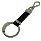 Prada Key Holder Black Silver Leather — view 2