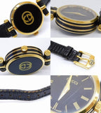 Gucci Watch Antique Quartz Round Dial Gold Black — view 3