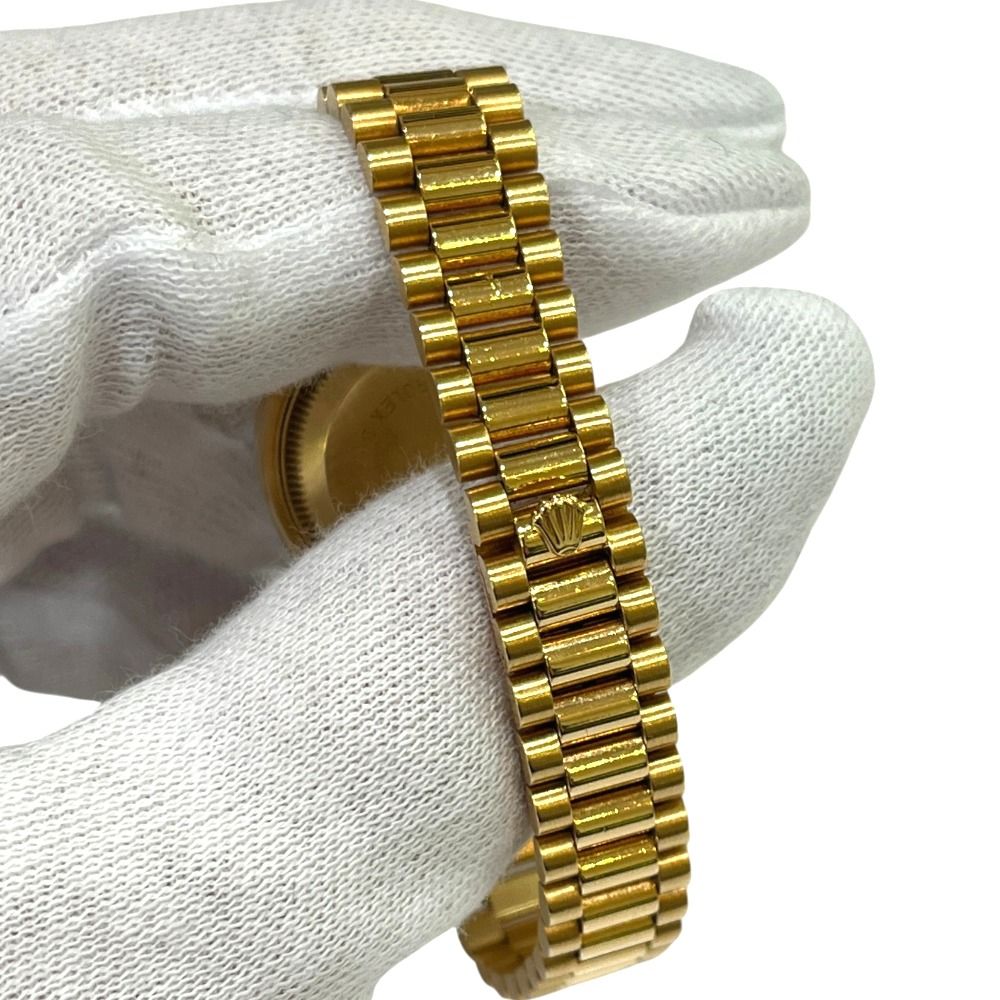 Rolex Watch Datejust Diamond Bezel Saffiano 18k Yellow Gold — view 5