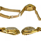 Rolex Watch Datejust Diamond Bezel Saffiano 18k Yellow Gold — view 8