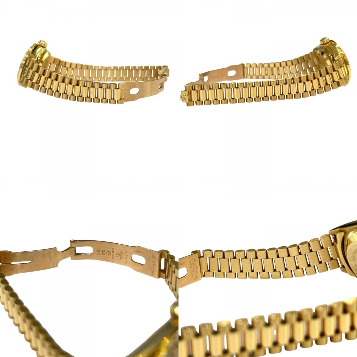 Rolex Watch Datejust Diamond Bezel Saffiano 18k Yellow Gold — view 7