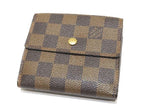 Louis Vuitton Hook Wallet Elise Damier Ebene Compact Mini