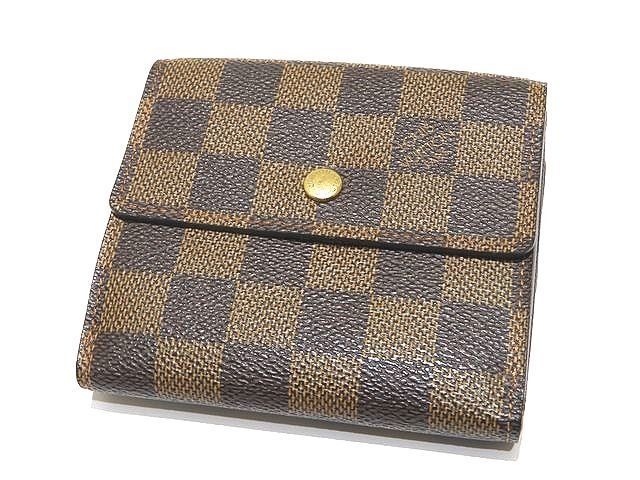Louis Vuitton Hook Wallet Elise Damier Ebene Compact Mini