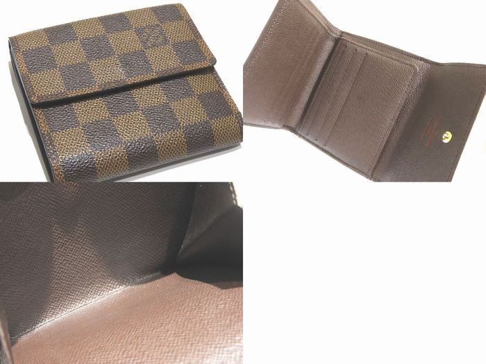 Louis Vuitton Hook Wallet Elise Damier Ebene Compact Mini — view 2