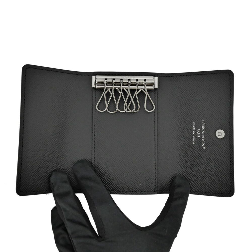 Louis Vuitton Key Case Multicles 6 Monogram Eclipse Black Gray Key Holder — view 6