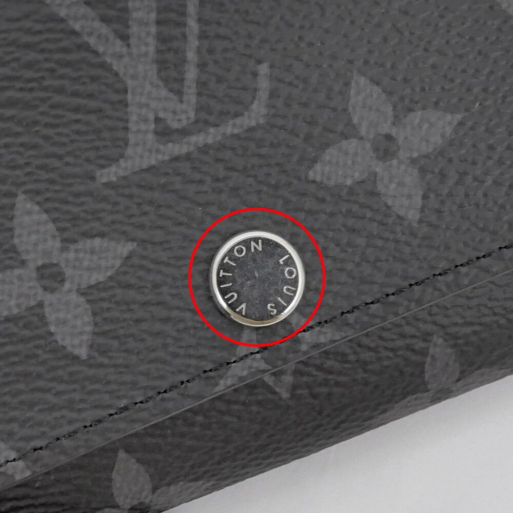 Louis Vuitton Key Case Multicles 6 Monogram Eclipse Black Gray Key Holder — view 9