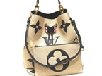 Louis Vuitton Neo Noe 2-Way Shoulder Bag Monogram Empreinte Cream Ivory Black