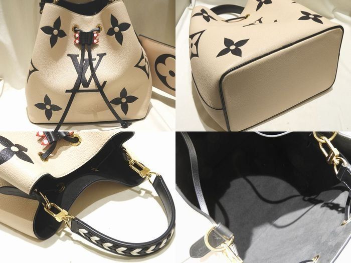 Louis Vuitton Neo Noe 2-Way Shoulder Bag Monogram Empreinte Cream Ivory Black — view 2