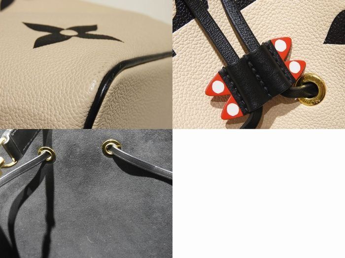 Louis Vuitton Neo Noe 2-Way Shoulder Bag Monogram Empreinte Cream Ivory Black — view 4