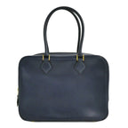 Hermes Plume 28 Navy Gold Courchevel Handbag