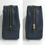Hermes Plume 28 Navy Gold Courchevel Handbag — view 3