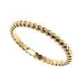 Van Cleef & Arpels 18k Yellow Gold Perlee Ring