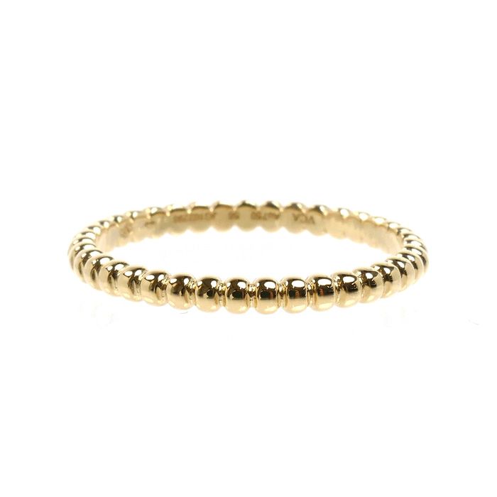 Van Cleef & Arpels 18k Yellow Gold Perlee Ring — view 3