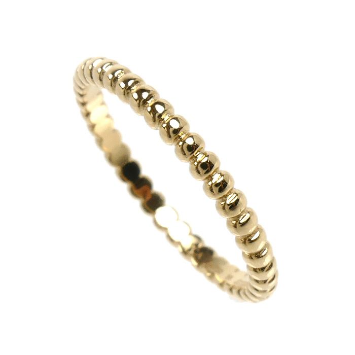 Van Cleef & Arpels 18k Yellow Gold Perlee Ring — view 2