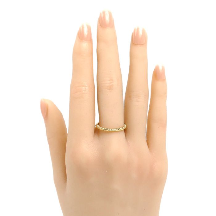 Van Cleef & Arpels 18k Yellow Gold Perlee Ring — view 7
