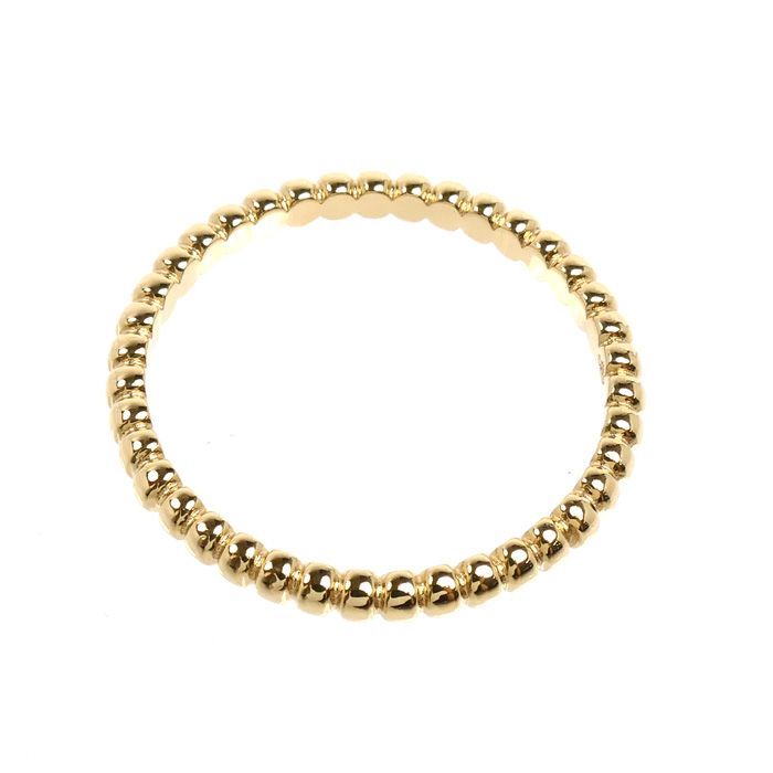 Van Cleef & Arpels 18k Yellow Gold Perlee Ring — view 4