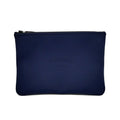 Hermes Neobain Navy Blue Marine Flat Pouch Nylon Polyurethane Clutch