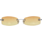 Chanel CC Logo Rimless Sunglasses Y2k Vintage Eyewear — view 5