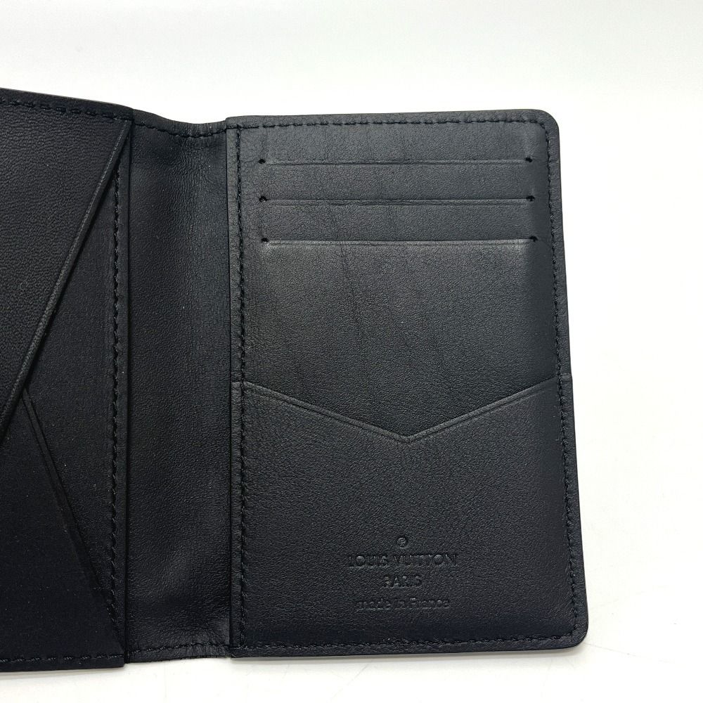 Louis Vuitton Card Case Organizer de Poche Taurillon Black — view 3