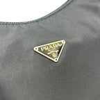 Prada Shoulder Bag Triangle Logo Nylon Black — view 6
